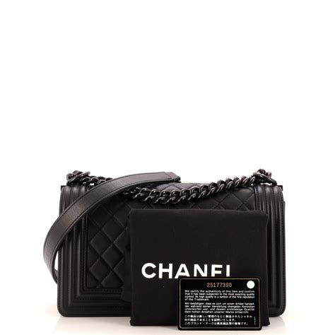 chanel so black boy flap quilted small black|coco chanel boys bag.